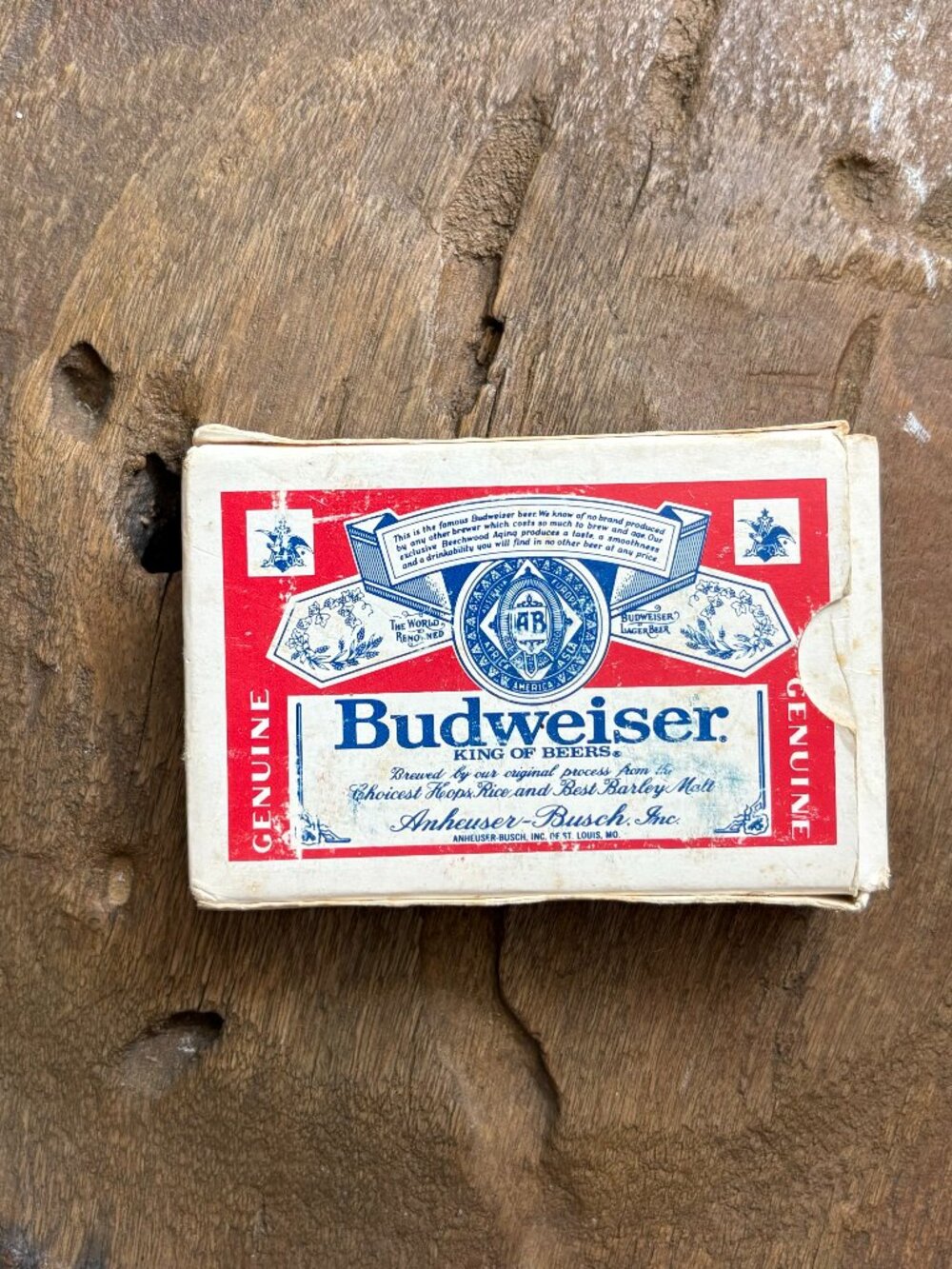 Vintage Budweiser US made playing card deck complete 52 card set [READ]